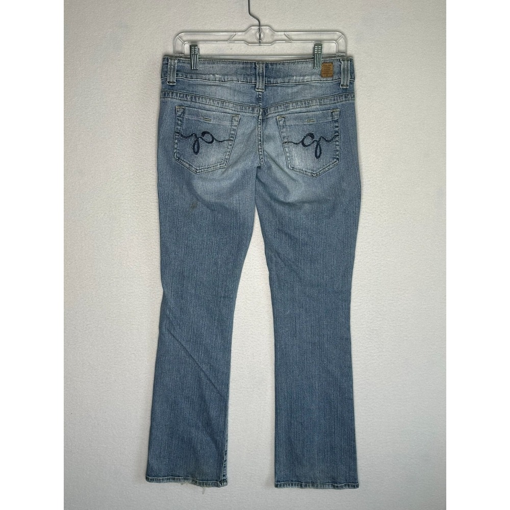 Guess Jeans Blue Red Tag Stretch Straight Leg Womens Size 27 MW2607 - Picture 7 of 9